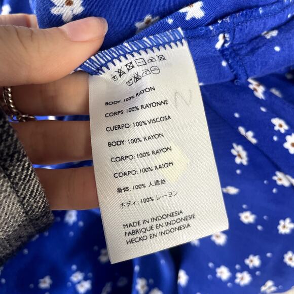 FAITHFULL THE BRAND Betina Blue Floral Jumpsuit Tie Back‎ Small - Picture 6 of 7